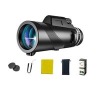 RAYAKT Prismáticos monoculares con zoom de 12 x 50, prismáticos de alta calidad con óptica clara, ideales para observación de aves, senderismo, caza, camping, prácticos prismáticos monoculares para