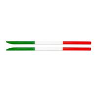 Rayas Adhesivas 3D Tricolor Italia Moldeadas para Retrovisores Alfa Giulia