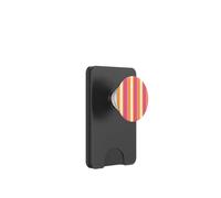 Rayas costeras Rosadas y Naranjas Y2K Estética Verano Girly PopSockets PopWallet para MagSafe