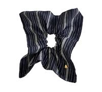 Rayas cuadradas elásticas pelo Scrunchie Retro Oro Corazón Cabello Tejido Suave Cola de Caballo titular para diferentes edades Accesorio decorativo