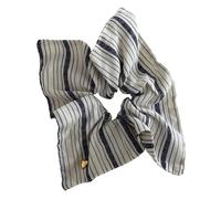 Rayas cuadradas elásticas pelo Scrunchie Retro Oro Corazón Cabello Tejido Suave Cola de Caballo titular para diferentes edades Accesorio decorativo