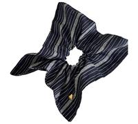 Rayas cuadradas elásticas pelo Scrunchie Retro Oro Corazón Cabello Tejido Suave Ponytail Holder Para Diferentes Edades Suave Rayas Espalda Para Uso Diario