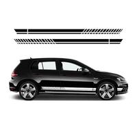 Rayas de Carreras, para Golf 8 7 5 4 6 MK8 MK7 MK5 MK6 MK4,Pegatinas para Falda Lateral de Puerta,Maletero Trasero,Decoraciones Exteriores,White
