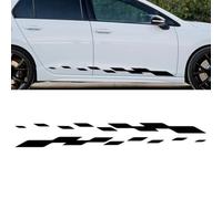 Rayas de Carreras, para Tiguan Golf Passat Polo ID.4,Pegatinas para Falda Lateral de Puerta,Maletero Trasero,Decoraciones Exteriores,Blue