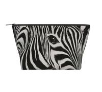 Rayas De Cebra Estampadas En Blanco Y Negro, Bolsa de artículos de tocador Bolsa de Maquillaje Bolsa de cosméticos Bolsa de artículos de tocador de Viaje portátil
