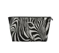 Rayas De Cebra Estampadas En Blanco Y Negro, Bolsa de artículos de tocador Bolsa de Maquillaje Bolsa de cosméticos Bolsa de artículos de tocador de Viaje portátil
