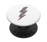 Rayas de cebra Estampado animal Rayo PopSockets PopGrip: Agarre intercambiable para Teléfonos y Tabletas