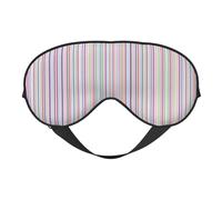 Rayas de color. Cómoda máscara de ojos suave para dormir, cubierta opaca ajustable, reversible, descanso nocturno