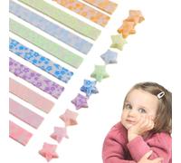 Rayas de estrellas de la suerte, 210 rayas luminosas, 10 colores brillantes de estrellas de la suerte, rayas luminosas hechas a mano, perfectas para decoración del hogar, San Valentín
