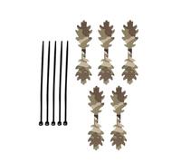 Rayas de Hojas de Camuflaje - Juego de 5 Bandas de Caza | Equipo para Exteriores con 5 Abrazaderas: Entrenamiento en la Naturaleza, Juegos en el Desierto, Ejercicios tácticos, simulación Militar,