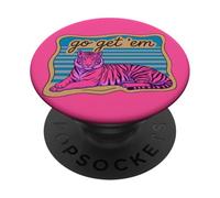 Rayas Go Get Em' Tiger PopSockets PopGrip Adhesivo