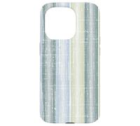 Rayas Verticales Azules y Verdes, patrón de Flameado monocromático Carcasa para iPhone 15 Pro
