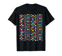 Rayas Verticales de Lunares de Color arcoíris Mania Camiseta