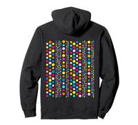 Rayas Verticales de Lunares de Color arcoíris Mania Sudadera con Capucha