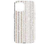Rayas Verticales Marrones, patrón Tejido de Temporada Carcasa para iPhone 15