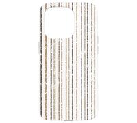 Rayas Verticales Marrones, patrón Tejido de Temporada Carcasa para iPhone 15 Pro