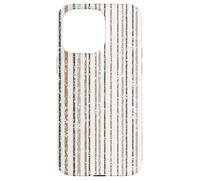 Rayas Verticales Marrones, patrón Tejido de Temporada Carcasa para iPhone 15 Pro MAX