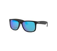 Rayban - Marcas - Justin Classic Matte Rubber Black Blue Mirror - Negro Negro one size