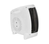RAYDAN - Calefactor Eléctrico Bajo Consumo, Uso Vertical u Horizontal, Protección Sobrecarga, Termostato, 3 Niveles de Potencia, 2000W, Diseño Portátil, Blanco/Negro