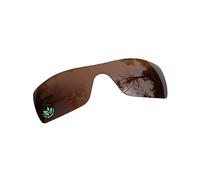 Raydi Lentes de repuesto de policarbonato para gafas de sol rectangulares Oakley Batwolf OO9101, color marrón ámbar, polarizadas