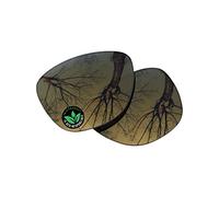 Raydi Lentes de repuesto de policarbonato para Oakley Frogskins OO9013 - Espejo dorado bronce - Polarizado