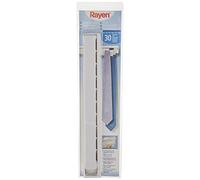 Rayen Colgador Capacidad de hasta 30 Corbatas, ABS, Blanco, 43X5X3.5cm