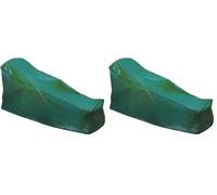 Rayen 6383.20 - Funda de Polietileno para Tumbona de jardín con Cinta Ajustable, Verde, 72 x 190 x 76 centímetros (Paquete de 2)