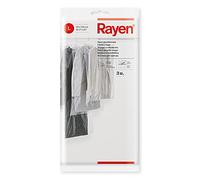 Rayen - Funda de ropa para armario. Pack de 3 bolsas transperentes para guardar ropa. Protectores de ropa antipolvo. 65 x 150 cm. Transparente, 6047