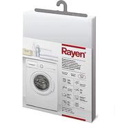 Rayen | Funda para lavadora basic | Funda lavadora de carga frontal | Cubierta impermeable para lavadora/secadora | Cierre con velcro | 84 x 60 x 60 cm | Transparente