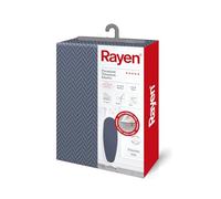 Rayen | Funda Tabla de Planchar Universal Elástica Premium XXL | 146x48cm | Cuenta con 4 capas de espuma, muletón y algodón, revestimiento de titanio, ajuste elástico y estampado azul