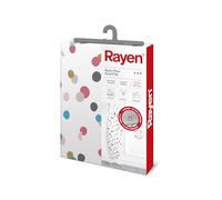 Rayen | Funda Tabla de Planchar Universal | Funda de Planchar Ajuste EasyClip | 2 capas: Espuma y tejido 100% Algodón | Gama Basic Plus | Medida: 130 x 47 cm | Estampado