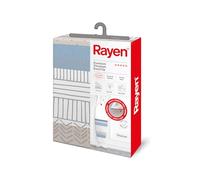 Rayen | Funda Tabla de Planchar Universal | Funda de Planchar Ajuste EasyClip | 4 capas: Espuma, Muletón, tejido 100% Algodón, Calidad Titanium | Gama Premium | Medida: 130x47 cm | Estampado