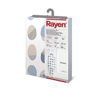 Rayen | Funda Tabla de Planchar Universal | Funda de Planchar Elástica | 4 capas: Espuma, Muletón, tejido 100% Algodón, Calidad Titanium | Gama Premium | Medida: 127 x 51 cm | Estampado