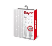 Rayen Gris Funda para Planchar Universal | 3 Capas Aluminio, Espuma y 100% algodón | Reversible | Gama Especial | Medidas: 51 x 127 cm | Color Gris con rayas