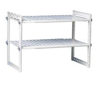 Rayen - Organizador Bajo Fregadero Universal, Estantería Ajustable con 10 Lamas Extraíbles y Tubos Telescópicos, Ancho Extensible 41-70 cm, Altura 40 cm