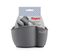 Rayen | Organizador Fregadero | Resistente y Flexible | para Doble Fregadero | 12,5 x 9,5 cm | Gris