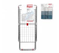 Rayen | Tendedero Plegable con Alas, 19m + Pinzas Antideslizantes | Tendedero de 19 m, plegable y antideslizante, con sistema de bloqueo de alas y pinzas resistentes que no marcan la ropa.