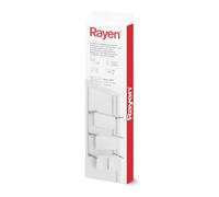 Rayen | Tendedero Plegable para Puertas, Varillas XXL, 8m, 62.5x32.7x124cm | Fácil Instalación en Puertas, Varillas XXL, 8m de Tendido, Plegable y Multifuncional, Blanco y Gris