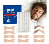 RAYGARD 50 Piezas Tiras Nasales Antirronquidos, Nasal Strips Respira Bien Adherencia Dilatador Nasal para Mejorar la Respiración y Dormir, Adhesivo que Dura Hasta 8 Horas