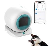 RayGenius Bandeja Sanitaria para Gatos AutomáTica 65l Bandeja Sanitaria Grande Autolimpiable con App Control Bandeja Sanitaria para Conejos XL Bandeja Sanitaria para,Green