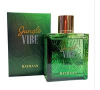 Rayhaan Jungle Vibe Eau de Parfum 100 ml Unisex - Perfume Fresco Tropical con Notas Cítricas, Frutales y Amaderadas - Fragancia Moderna y de Larga Duración