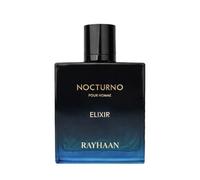 Rayhaan Nocturno Elixir Pour Homme Eau de Parfum para hombre - Aroma a madera ámbar 100 ml