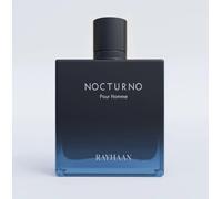 RAYHAAN Nocturno Pour Homme Eau de Parfum, fragancia para hombre, botella de cristal negro y azul