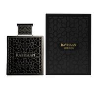 Rayhaan Obsidian Woody Spicy Amber - Eau de parfum para hombre, larga duración, 100 ml