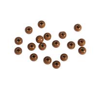 Rayher 1250105 Perlas de Madera FSC 100% pulidas, 6 mm de diámetro, 115 Unidades, Color marrón Oscuro