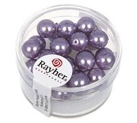 Rayher 14402308 Renaissance - Perlas de Cera de Cristal, 8 mm, 25 Unidades