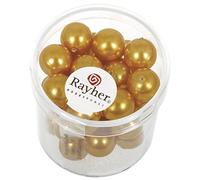 Rayher 14403162 Renaissance - Perlas de Cera de Cristal, 10 mm, Caja de 35 Unidades