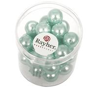 Rayher 14403404 Renaissance - Perlas de Cera de Cristal, 10 mm, Caja de 35 Unidades