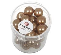 Rayher 14403520 Renaissance - Perlas de Cera, 10 mm, Caja de 35 Unidades