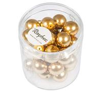 Rayher 14403616 Renaissance Cristal Perlas de Cera, 10 mm de diámetro